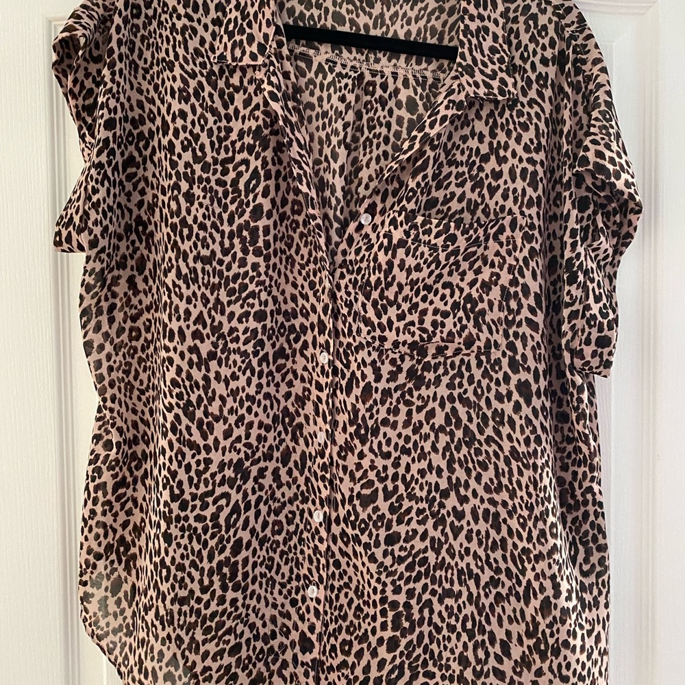 Leopard Print Blouse